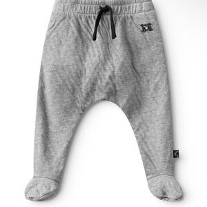 nununu Gray Kids Sweatpants with Bear Patch